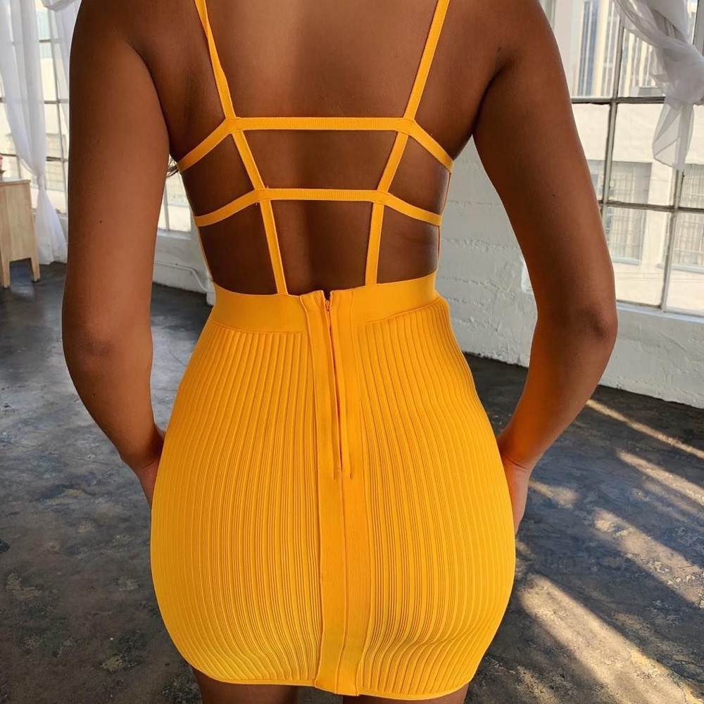 Tiger Mist Lana Dress (Orange/Yellow)